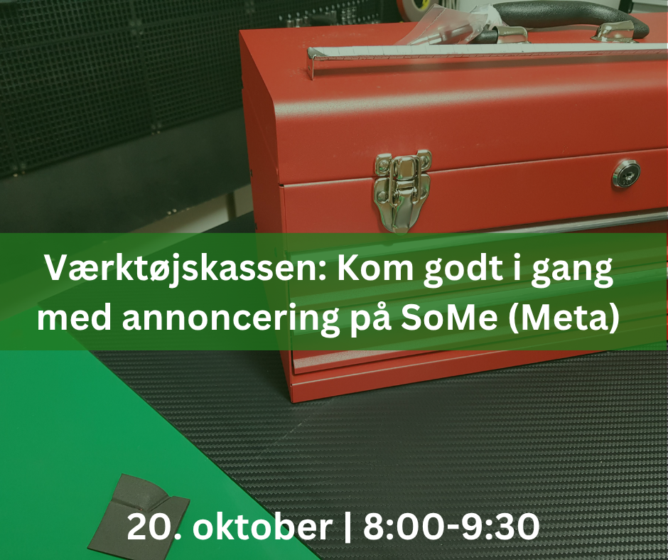 værktøjskassen annoncering på SoMe